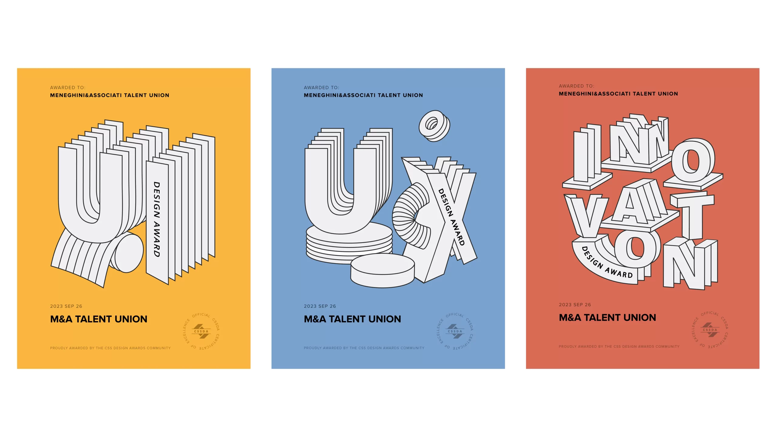 IL NUOVO SITO WEB DI M&A TALENT UNION PREMIATO DA CSS DESIGN AWARDS PER BEST UI DESIGN, BEST UX DESIGN AND BEST INNOVATION